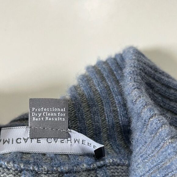 Amicale 100% Cashmere Plaited Cable Cashmere 1/4-Zip XXL - Picture 5 of 9